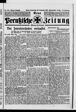 Neue preußische Zeitung vom 30.09.1926