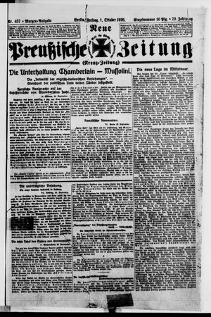 Neue preußische Zeitung vom 01.10.1926