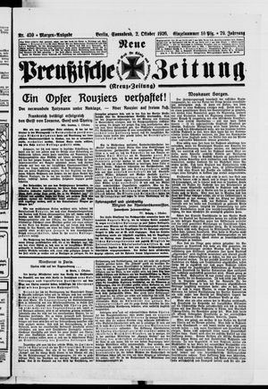 Neue preußische Zeitung vom 02.10.1926
