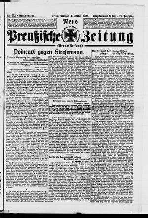 Neue preußische Zeitung vom 04.10.1926