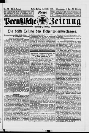 Neue preußische Zeitung vom 15.10.1926