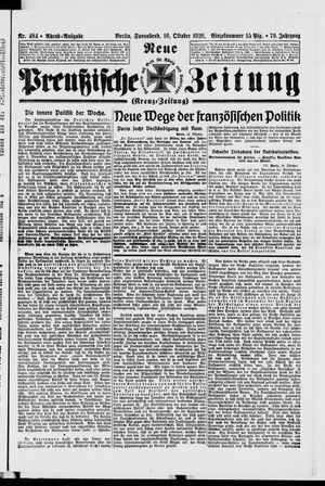 Neue preußische Zeitung vom 16.10.1926