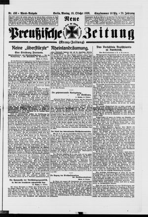 Neue preußische Zeitung vom 18.10.1926