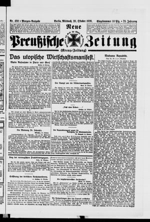 Neue preußische Zeitung vom 20.10.1926