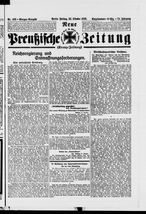 Neue preußische Zeitung vom 22.10.1926