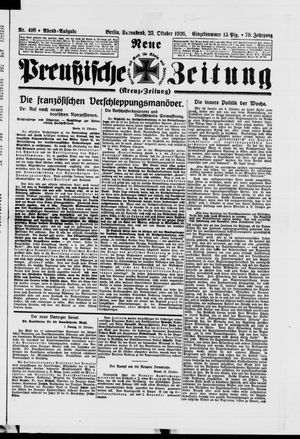 Neue preußische Zeitung vom 23.10.1926