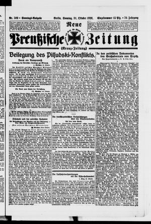 Neue preußische Zeitung vom 31.10.1926
