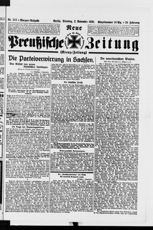 Neue preußische Zeitung vom 02.11.1926