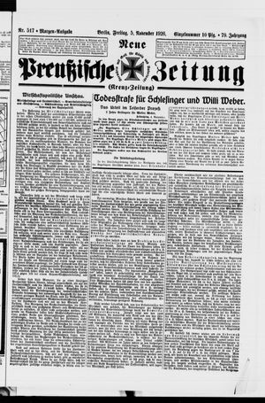 Neue preußische Zeitung vom 05.11.1926