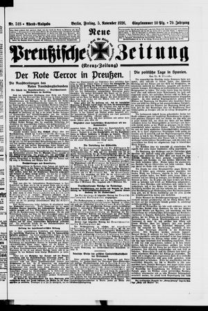 Neue preußische Zeitung vom 05.11.1926