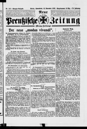 Neue preußische Zeitung vom 13.11.1926