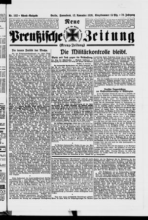 Neue preußische Zeitung vom 13.11.1926