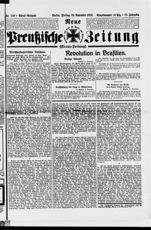 Neue preußische Zeitung vom 19.11.1926