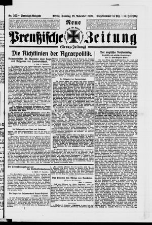 Neue preußische Zeitung vom 28.11.1926
