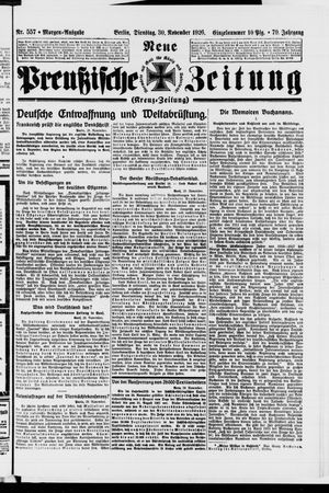 Neue preußische Zeitung vom 30.11.1926