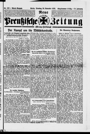 Neue preußische Zeitung vom 30.11.1926