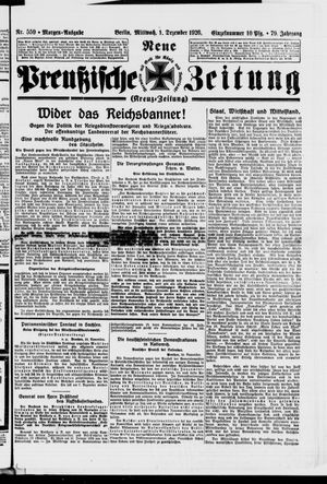 Neue preußische Zeitung vom 01.12.1926