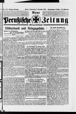 Neue preußische Zeitung vom 02.12.1926