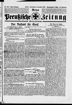 Neue preußische Zeitung vom 02.12.1926