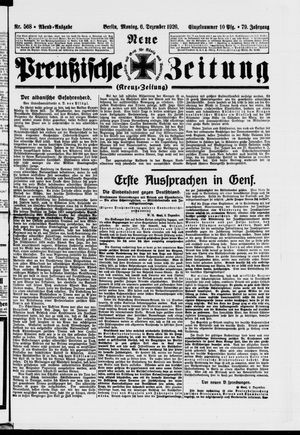 Neue preußische Zeitung vom 06.12.1926
