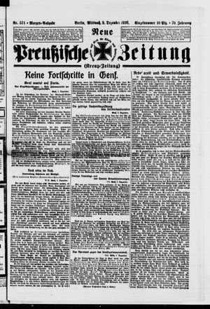 Neue preußische Zeitung vom 08.12.1926