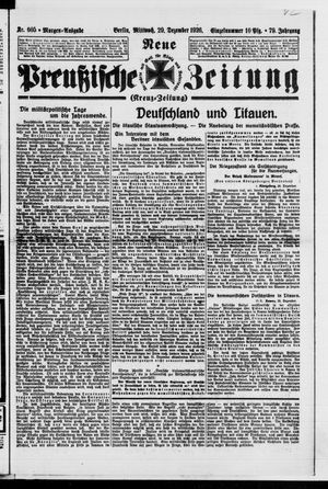 Neue preußische Zeitung vom 29.12.1926