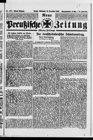 Neue preußische Zeitung vom 29.12.1926
