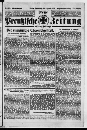 Neue preußische Zeitung vom 30.12.1926