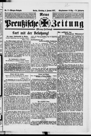 Neue preußische Zeitung vom 04.01.1927