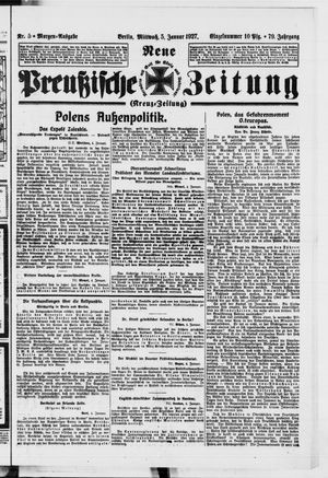 Neue preußische Zeitung vom 05.01.1927