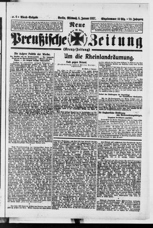 Neue preußische Zeitung vom 05.01.1927