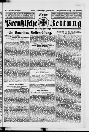 Neue preußische Zeitung vom 06.01.1927