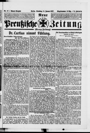 Neue preußische Zeitung vom 11.01.1927