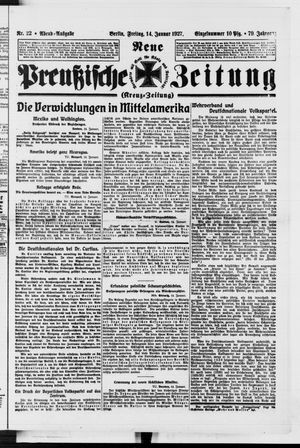 Neue preußische Zeitung vom 14.01.1927
