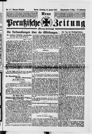 Neue preußische Zeitung vom 18.01.1927