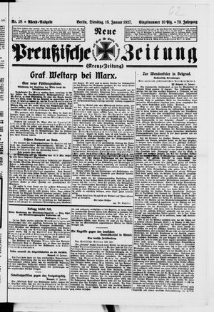 Neue preußische Zeitung vom 18.01.1927