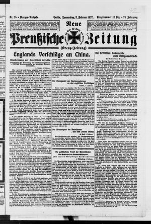 Neue preußische Zeitung vom 03.02.1927