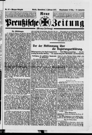Neue preußische Zeitung vom 05.02.1927