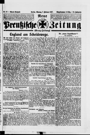 Neue preußische Zeitung vom 07.02.1927