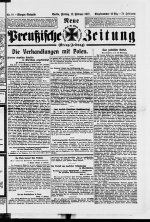Neue preußische Zeitung vom 18.02.1927