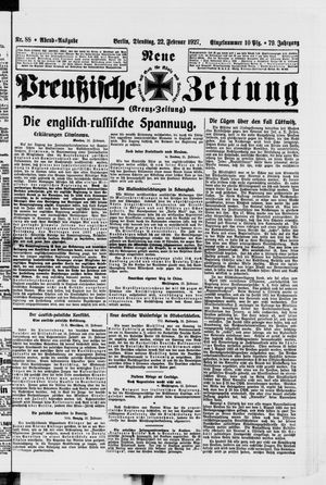 Neue preußische Zeitung vom 22.02.1927