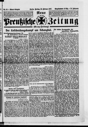 Neue preußische Zeitung vom 25.02.1927