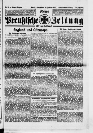 Neue preußische Zeitung vom 26.02.1927