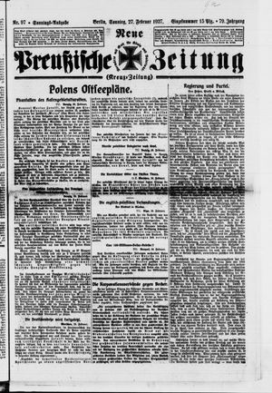 Neue preußische Zeitung vom 27.02.1927