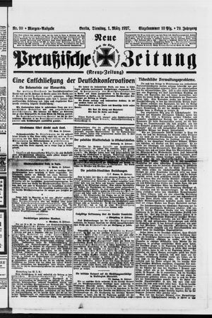 Neue preußische Zeitung vom 01.03.1927