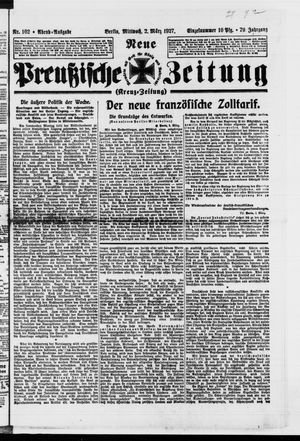 Neue preußische Zeitung vom 02.03.1927