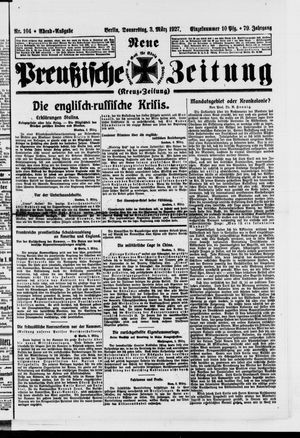 Neue preußische Zeitung vom 03.03.1927