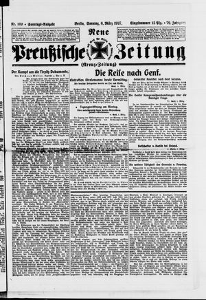 Neue preußische Zeitung vom 06.03.1927