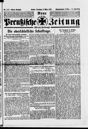 Neue preußische Zeitung vom 08.03.1927