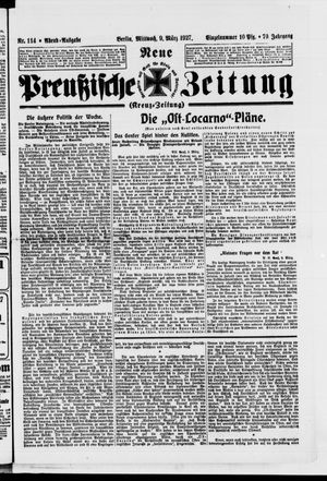 Neue preußische Zeitung vom 09.03.1927